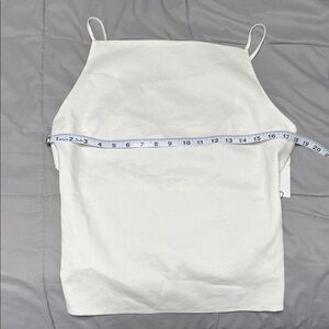Zara White Sleeveless Top
